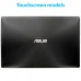 Γνήσιο LCD πλαστικό οθόνης - Cover A Laptop Asus A551 A553 F551 F553 K553 R512 X503 X551 X553 Black Matte με wifi καλώδιο και μεντεσέδες (Touch)