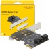 Delock κάρτα PCI Express 4x θύρες SATA 6Gbps, Low Profile